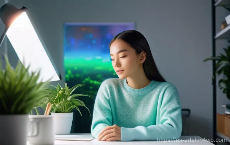 AI 아트와 다이나믹 콘텐츠 제작 - **Prompt 1:** A young female graphic designer, wearing comfortable and stylish casual clothing (a lo...