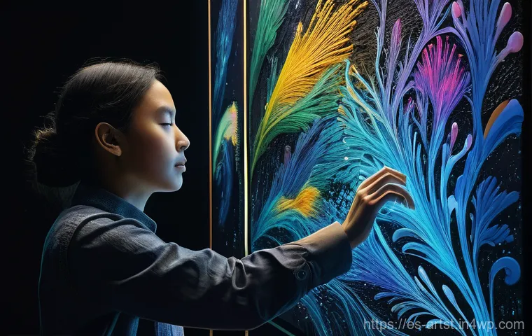 인공지능 아트의 예술적 실험 사례 - Prompt: The Dawn of Digital Creators**

"A vibrant, dynamic illustration depicting a diverse group o...